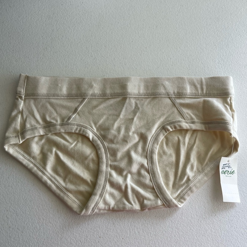 Aerie nwt boy brief cream panties